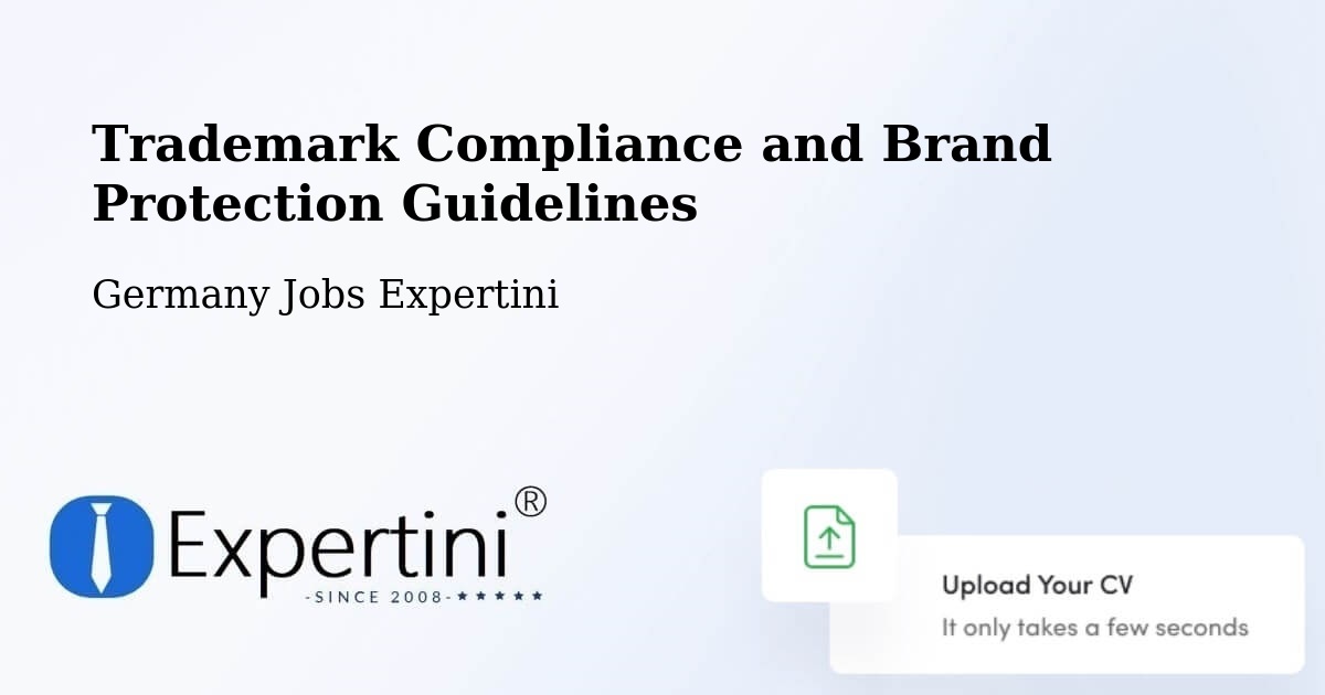 Trademark & Brand Protection Guidelines – Höingen - Germany Jobs Expertini